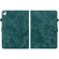 iPad Air 11 2024 Embossed Tiger Pattern Leather Tablet Case - Dark Green