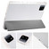 iPad Air 11 2024 3-fold Clear TPU Smart Leather Tablet Case with Pen Slot - Space Gray