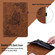 iPad Air 11 2024 Butterfly Flower Embossed Leather Tablet Case - Brown