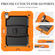 iPad Air 11 2024 Silicone Hydric PC Tablet Case with Shoulder Strap & Holder - Orange