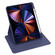 iPad Air 11 2024 Acrylic 360 Degree Rotation Holder Leather Tablet Case - Dark Blue