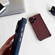 iPhone 14 Plus Carbon Fiber Four Corners Shockproof TPU Phone Case - Wine Red