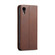 iPhone XR Calf Texture Magnetic Horizontal Flip Leather Case with Holder & Card Slots & Wallet - Brown