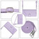 iPhone XR Cat Rat Embossed Pattern RFID Leather Phone Case with Lanyard - Purple