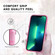 iPhone 14 Plus Double Solid Color Armor Phone Case - Pink