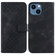 iPhone 14 Plus Seven-shaped Embossed Leather Phone Case - Black