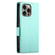 iPhone 16 Pro Max Side Buckle Magnetic Frosted Leather Phone Case - Mint Green