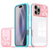 iPhone 16 Pro Max Sliding Camshield Acrylic Hybrid TPU Phone Case - Pink Cyan