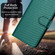 iPhone 16 Pro Max YX0070 Carbon Fiber Buckle Leather Phone Case with Lanyard - Dark Green