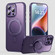 iPhone 16 Pro 360 Rotating MagSafe Magnetic Frosted Phone Case - Purple