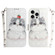 iPhone 16 Pro 3D Colored Horizontal Flip Leather Phone Case - Cute Cat