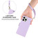 iPhone 16 Pro Side Buckle RFID Anti-theft Leather Phone Case - Light Purple