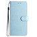 iPhone 16 Pro Silk Texture Horizontal Flip Leather Phone Case - Light Blue