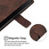 iPhone 16 Pro Skin-feel Embossed Leather Phone Case - Brown