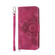 iPhone 16 Pro Skin-feel Flowers Embossed Wallet Leather Phone Case - Wine Red