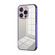 iPhone 16 Pro Transparent Plating Fine Hole Phone Case - Purple