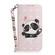 iPhone 16 Plus 3D Colored Horizontal Flip Leather Phone Case - Heart Panda