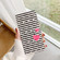 iPhone 16 Plus 3D Pattern Leather Phone Case - Striped Heart