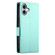 iPhone 16 Plus Side Buckle Magnetic Frosted Leather Phone Case - Mint Green