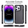 iPhone 16 Plus Skin Feel Frosted PC Hybrid TPU Phone Case - Black