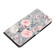 iPhone 16 3D Pattern Leather Phone Case - Gray Base Flower