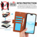 iPhone 16 Side Buckle RFID Anti-theft Leather Phone Case - Brown