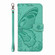 iPhone 16 Swallowtail Butterfly Embossed Leather Phone Case - Green