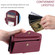 iPhone 16 Wallet Multi-card Slot Leather Phone Case - Wine Red