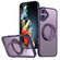 iPhone 16 Wing Series MagSafe Magnetic Ring Holder Phone Case - Dark Purple