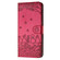 iPhone 16e Cat Embossing Pattern Leather Phone Case with Lanyard - Red