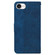 iPhone 16e Geometric Embossed Leather Phone Case - Blue