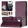 iPhone 16e Honeycomb Embossing RFID Leather Phone Case - Violet