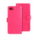 iPhone 16e idewei Crazy Horse Texture Leather Phone Case - Rose Red