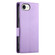 iPhone 16e Side Buckle Magnetic Frosted Leather Phone Case - Purple