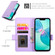 iPhone 16e Side Buckle Magnetic Frosted Leather Phone Case - Purple
