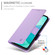 iPhone 16e Side Buckle Magnetic Frosted Leather Phone Case - Purple