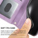 iPhone 16e Embossed Stripes Skin Feel Leather Phone Case - Light Purple