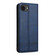 iPhone 16e AZNS Magnetic Calf Texture Flip Leather Phone Case - Dark Blue