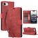 iPhone 16e Orchid Butterfly Embossed Leather Phone Case - Red