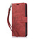 iPhone 16e Orchid Butterfly Embossed Leather Phone Case - Red