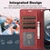 iPhone 16e Orchid Butterfly Embossed Leather Phone Case - Red