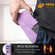 iPhone 16e TTUDRCH Embossed Line Splicing Leather Phone Case - Purple