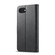 LC.IMEEKE Calf Texture Horizontal Flip Leather Case iPhone 16e - Black