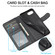 LC.IMEEKE Calf Texture Horizontal Flip Leather Case iPhone 16e - Black