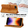 LC.IMEEKE Calf Texture Horizontal Flip Leather Case iPhone 16e - Yellow