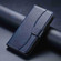 iPhone 16e Dual-Folded S-shape Leather Phone Case - Navy Blue