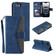 iPhone 16e Nail Skin Feel Stitching Calf Texture Leather Phone Case - Blue