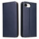 iPhone 16e Fierre Shann PU Genuine Leather Texture Phone Case - Blue