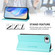 iPhone 16e RC01 Dual-Folded Magnetic Suction RFID Leather Phone Case - Mint Green