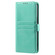 iPhone 16e Simple 6-Card Wallet Leather Phone Case - Green